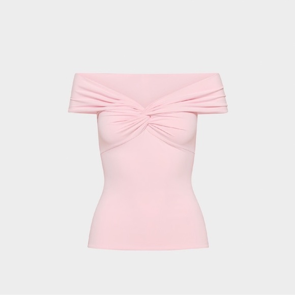 Aritzia Tops - NWT ARITZIA Villa Pink Original Contour Twist Off-shoulder Top